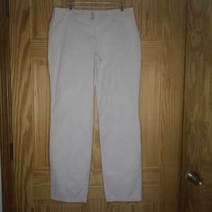 Ann Taylor LOFT khaki pants with seam in front